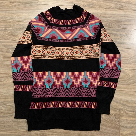 Aztec Print Cardigan - Picture 3 of 3